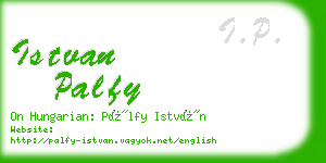 istvan palfy business card